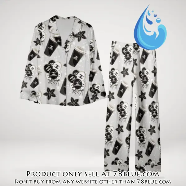 Trending luxury chanel satin pajama set pjs1039 78b2036086